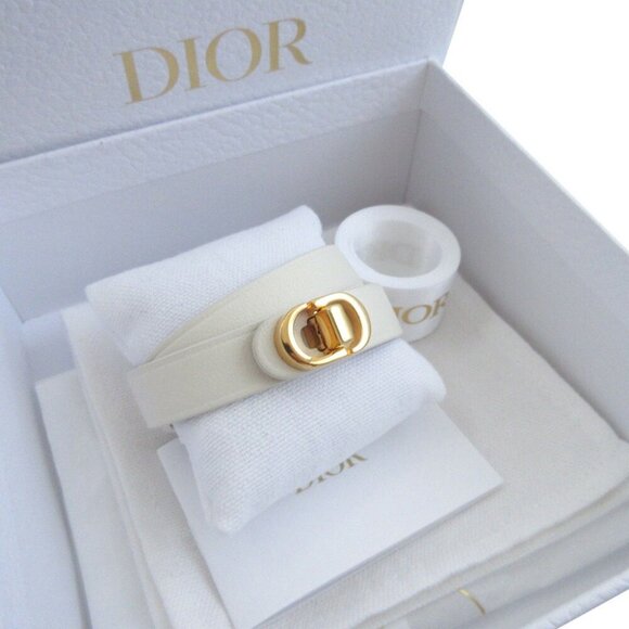 DIOR Ivory Leather Charm Bracelet - Picture 3 of 7